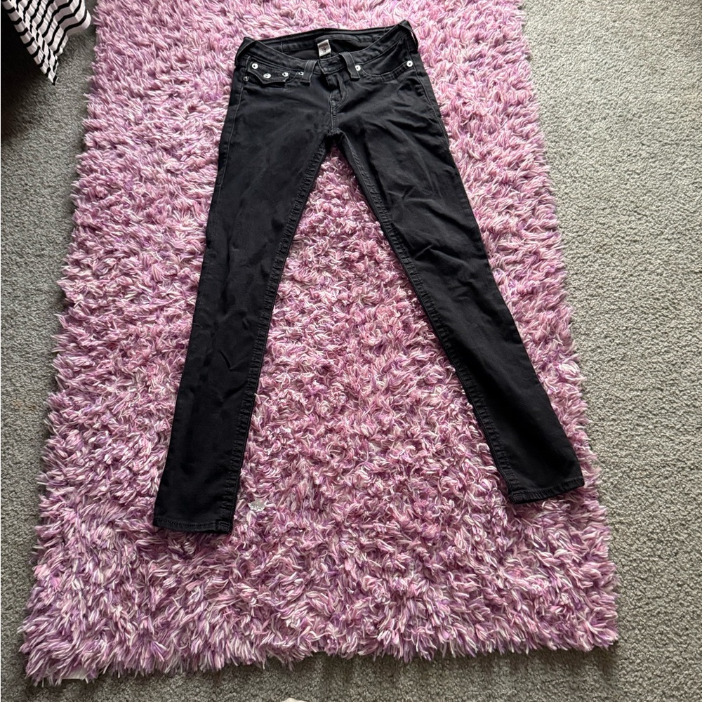 True Religion Black Skinny Jeans